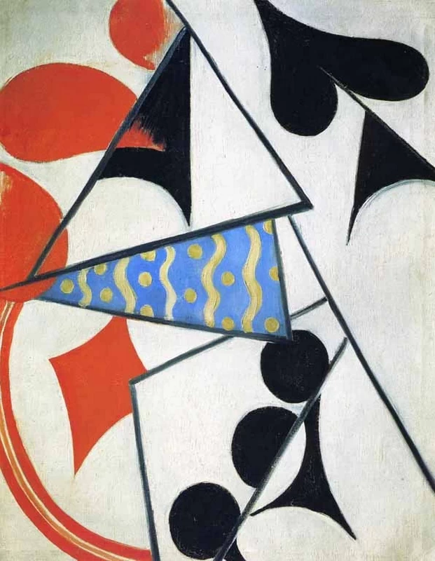 Quattro assi. Simultanea rappresentazione, 1915 - Russian Museum